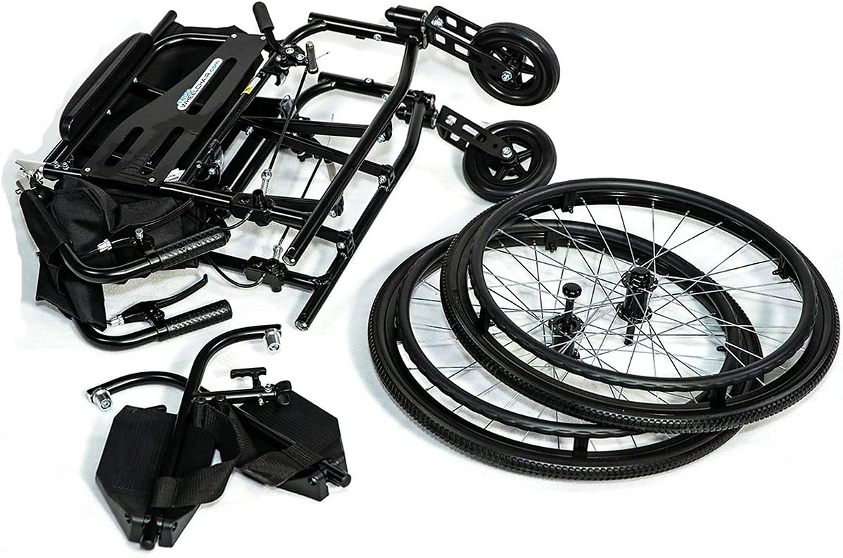 Feather Chair Featherweight Ultra Light 13.5 Pound Foldable Aluminum Wheelchair - Image 4