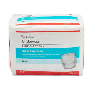 Cardinal Health Protective Underwear, SURE CARE Plus, Heavy Absorbency, Large