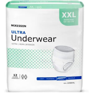 McKesson Ultra Underwear, Incontinence, Heavy Absorbency, 2XL, 12 Count