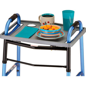 NOVA Walker Tray, Food Tray with 2 Cup Holders for Folding Walker