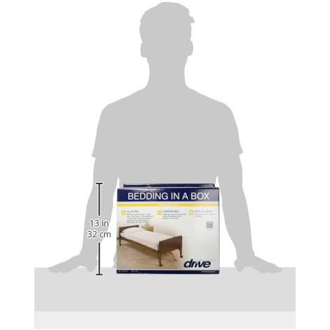 Drive Medical Hospital Bed Bedding in A Box, White - Image 4